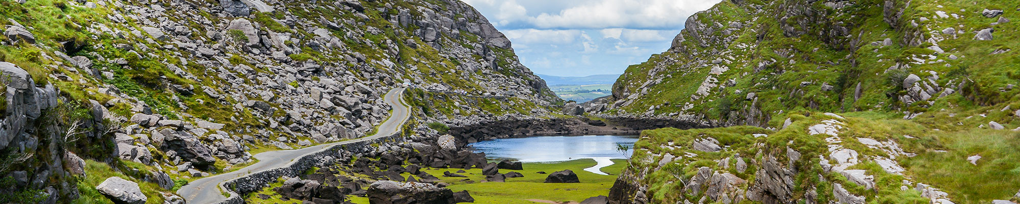 Scenic view of Gap of Dunloe, County Kerry, Ireland