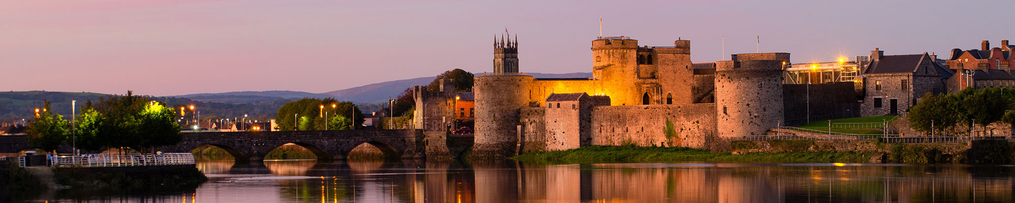 Limerick City river view panorama