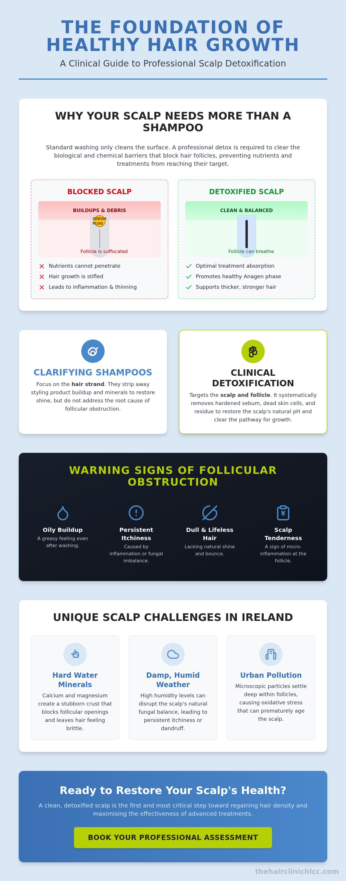 The Science of Scalp Detox Benefits for Hair Growth and Follicular Health infographic